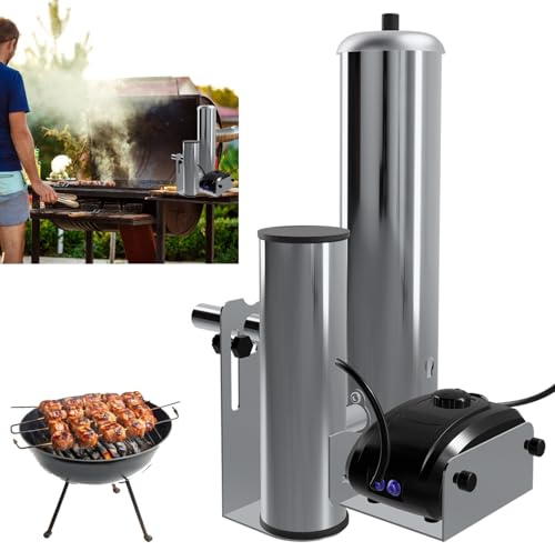 Generador de humo frío de acero inoxidable, portátil para fumar alimentos y carne, barbacoa, generador de humo para fumar alimentos, carne, pescado, barbacoa