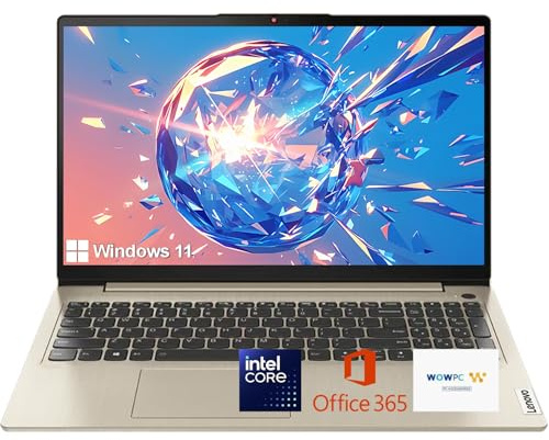 Lenovo Laptop para negocios y estudiantes | Intel Core | Pantalla antirreflejos de 15.6 | Office 365 de 1 año | 12 GB de RAM | SSD de 512 GB + eMMC de 128 GB | Almacenamiento en la nube de 1 TB |