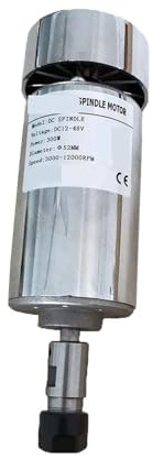 Mandrino for macchina for incisione con motore ad aria fredda da 300 W, 48 V CC, for CNC + mandrino ER11 (1 mm-7 mm) Basso rumore, alta precisione