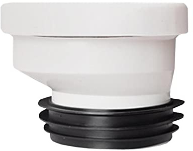 CreatoHundreds Flangia per WC a Scarico Completo con Raccordo Decentrato, Attacco per Tubo Flessibile Decentrato, Prolunga del Sedile Alternata, Cursore in PVC per T, Sposta di 2 cm