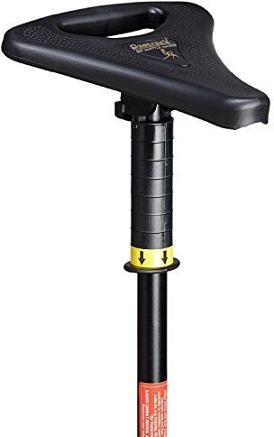 Gastrock Sitzstock Walker höhenverstellbar mit Klappgriff Farbe schwarz