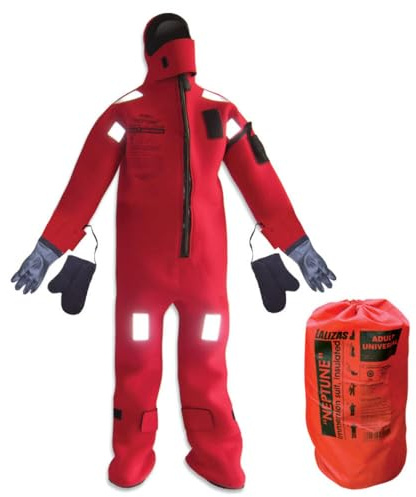 Lalizas Überlebensanzug Immersion Survival Suit Neopren Erwachsene, Größe:Gr. 1 (1.65-1.90m) - Gummihände