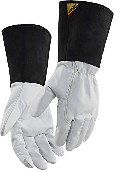 Blaklader 28391460109810 Schweisserhandschuh, Weiß/Dunkelgrau