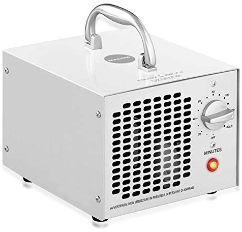 Macom Generador Temporizador. Producción de Ozono 5.000 MG/h, Blanco, 1,56 kg