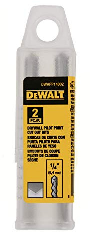 DEWALT 2-stück Trockenbau-Bit, 1/4 Zoll, gebürstet, Pilotspitze, 135 Grad, 0.25 Zoll Zylinderschaft, 0.9 x 3.6 x 0.9 cm, 0.5 kg