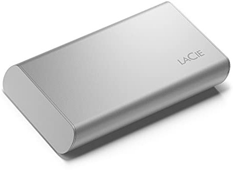 LaCie Portable SSD, 500 GB, Unidad de estado sólido externa, 1.050 MB/s, para PC Mac & iPad, Data Rescue Service (STKS500400)