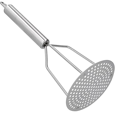 Schiacciapatate, schiacciapatate in acciaio inox Superficie lucida Spremiagrumi frutta e carne Accessori da con impugnatura ergonomica