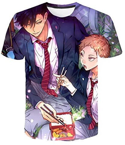 MEDM Neue Anime Haikyuu Volleyball Junior 3D Print Fashion T-Shirts Harajuku Kleidung Übergroße T-Shirts Tops Drop Versand-style6||XXL