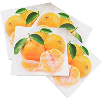KOMBIUDA Tovaglioli Stampati A Frutta 5 Confezioni 100 Fogli Tovagliolo Di Carta Usa E Getta Tovaglioli Per Feste Colorati Articoli Festa
