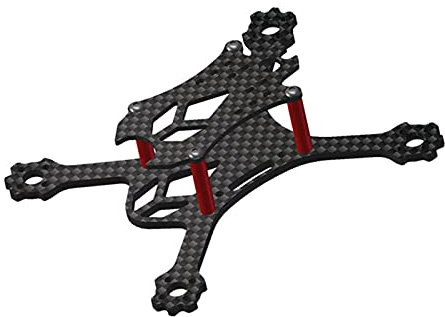 ZEMNLO Winziger Carbonfaserrahmen for den Innenbereich, 98 mm Radstand, 2,5 mm Arm, 1104 1106 bürstenloser Motor, 1930 2030 Propeller Quadrocopter-Rahmenarme