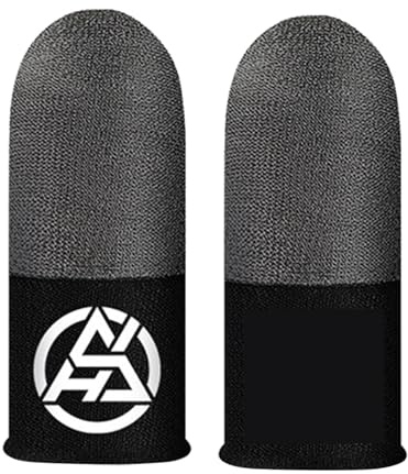 Shurzzesj Manchons de doigts pour jeux vidéo, gants de pouce pour hommes | doigtiers pour jeux mobiles, lisses, protège-doigts pour téléphones portables et tablettes