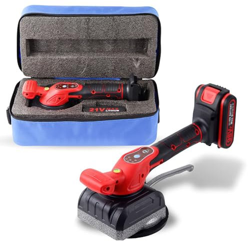 Vickers - Appareil vibrant pour carrelage - Batterie 18 V - Agitateur électrique de 200 kg - Avec ventouse de 125 mm - Sans batterie