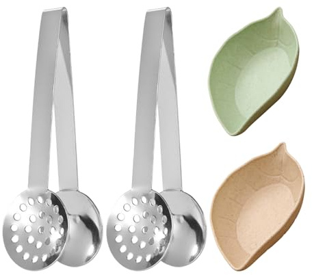 2 Tea Bag Clips, 2 Tea Saucers, Tea Press, Tea Bag Squeezing Pliers, Tea Bag Squeezing Tool, Tea Bag Squeezer, Tea Bag Clip