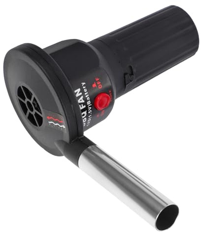 Gatuida Accenditore Portatile Per Barbecue e Campeggio Con Ventilatore Elettrico Strumento Di Accensione Per Fuochi All Aperto Per Nic e Attività Outdoor