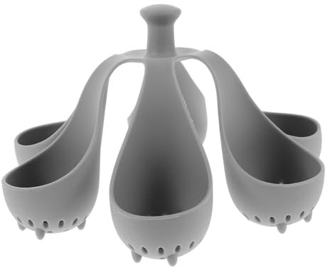 Cabilock Portauova Per Uova Sode in Silicone Resistente Al Calore, Griglia Per Cottura a Vapore Multiuso 6 Fori, Supporto Leggero e Portatile Per Cucina Casalinga