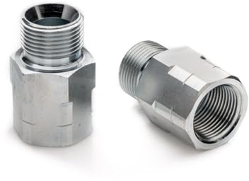 POLBERIS Riduzione 1/2 BSP NPT GW GZ Riduzione filettatura esterna Nipplo interno raccordo in acciaio adattatore in acciaio nero