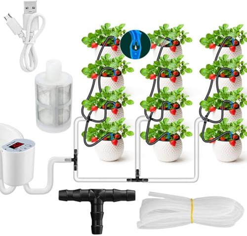 Yulokdwi Irrigatore Automatico Piante da Interno | di Irrigazione Automatico per Piante in Vaso | Protezione Da Interruzione Di Corrente Per Da Interno Giardino Balcone Serra