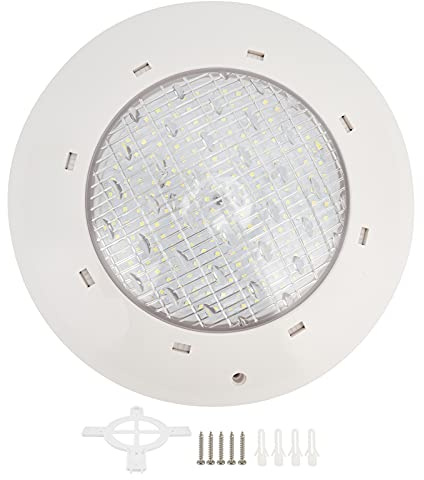 Jenngaoo Lampada Subacquea per Piscina, Luce Calda 12 V Impermeabile IP68 in Plastica PC con Montaggio a Parete, Lampadina LED SMD2835 per Illuminazione Piscina Hotel Acquario (12 W)