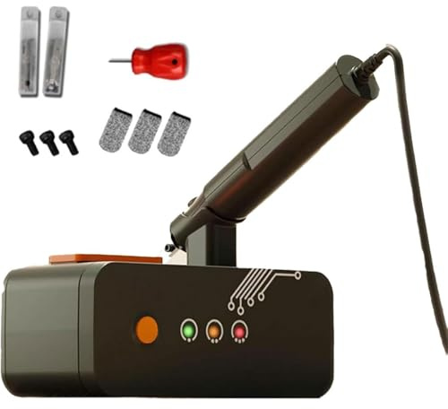 Coltello da Taglio ad Ultrasuoni Portatile da 30 W, Taglierina Elettrica ad Ultrasuoni con 25 Lame di Ricambio, Vibrazione a 31 kHz, 3 Modalità Regolabili, 5-35°C, per Taglio Acrilico, PVC