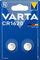 VARTA Piles Bouton CR1620, lot de 2, Lithium Coin, 3V, emballage sécurisé pour les enfants, pour petits appareils électroniques - montres, clés de voiture, télécommandes