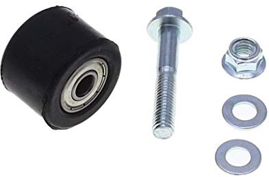 Namvo 2 pièces Moto 8mm chaîne Rouleau tendeur Guide de Roue avec Boulon adapté pour YFZ 350 Banshee Moteur-Noir