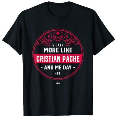 More Like Cristian Pache and Me Valentines Day Baseball Camiseta
