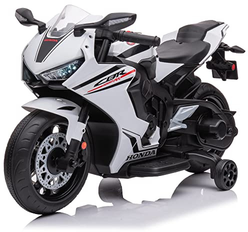 TURBO CHALLENGE - Honda CBR1000RR - Portatore Elettrico - 119178 - Moto - Bianco - Pronto per Guidare - Max 30Kg - Plastica - Batterie Ricaricabili - A partire dai 3 anni