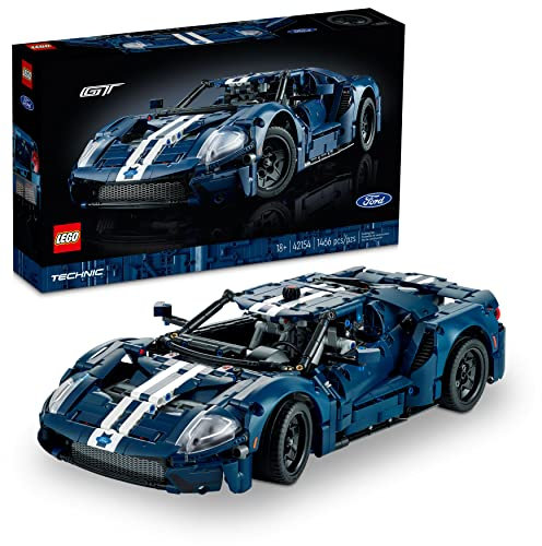 LEGO Technic 2022 Ford GT 42154 - Modellino di auto per adulti da costruire, set da collezione, supercar in scala 1:12 con caratteristiche autentiche, idea regalo che alimenta creatività e