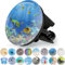 M. ROSENFELD HOME Universal Waschbeckenstöpsel 40mm mit Motivder Ozean - Ozean Chrom Abflussstopfen – aus Messing, Universal mit Gummi für Waschbecken im Bad und Bidets - Excenterstopfen