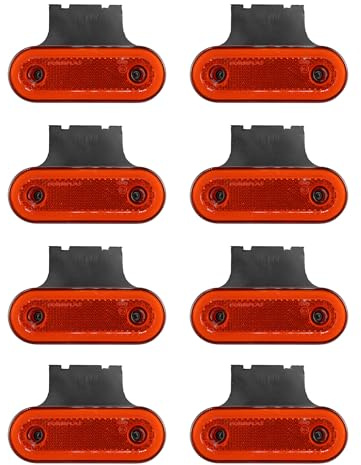 8 STK. Begrenzungsleuchten Seitenmarkierungsleuchten LED Neon Gelb Wohnmobil Anhänger LKW PKW E9 12-24V