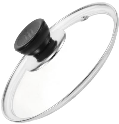 Mikinona Couvercle Verre Couvercle avec Poignée Isolante pour Casseroles et Poêles Anti-éclaboussures et Chaleur Design Moderne pour Cuisine
