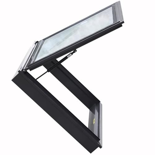 Casa Con Lucernario Finestra Da Tetto, Doppi Vetri Lucernario Per Soffitta, Apertura A 80° Terrazza Sul Tetto, Tetto Piano Inclinato Copertura Per Lucernario Per Capanno Garage Veranda Seminterrato(Bl