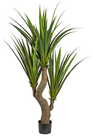Agave ca 160cm, grün, auf Stamm, im Kunststofftopf Kunstpflanze