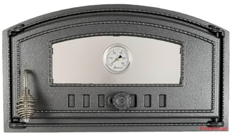 Sellon24® Backofentür aus Gusseisen Ofentür Pizzaofentür Steinofentür Brotofen H1008