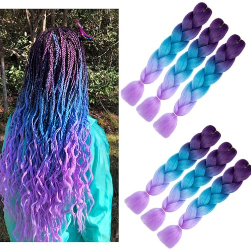 Meches Tresse Cheveux,Jumbo Braids Meches Pour Tresses Africaine | Rajout Cheveux Tresse Extension De Fibre Synthétique Pour Crochet Twist Tressage