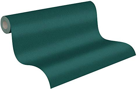 A.S. Création Vliestapete New Elegance Deutschland tapeziert Unitapete einfarbig 10,05 m x 0,53 m grün 375555 37555-5