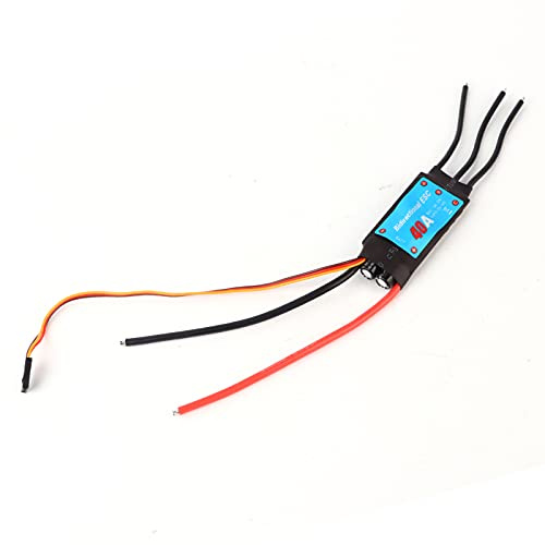 RC Geschwindigkeitsregler, Bidirektionale Steuerung für hohe Leistung, Brushless ESC 40A, for Modellbau Autos, Schiffe, Unterwasser Propeller, RC Enthusiasten und Profis