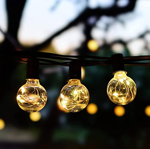 StarryEver G40 Lichterkette Ersatz Lampen, für 18 Farben G40 Glühbirnen - Anschließbare Version
