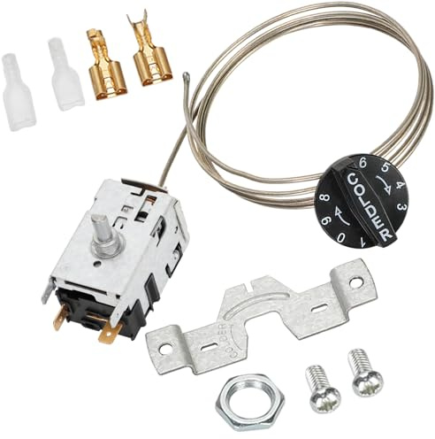 Upgraded 800393 Temperature Control Kit Compatible with True Equipment Refrigerator Parts, Freezer TC/TSD/T/GDM/GEM/G4SM Series Thermostat, Refrigerator Thermostat, Replaces 800306, 831932, 461387