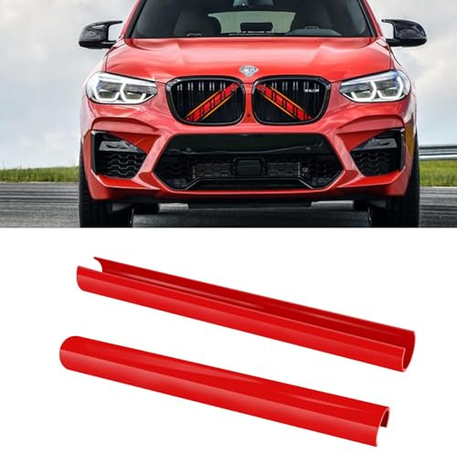 TTCR-II 2PCS Insertos de parrilla frontal compatible con BMW X3/X4/X5/X6/X7