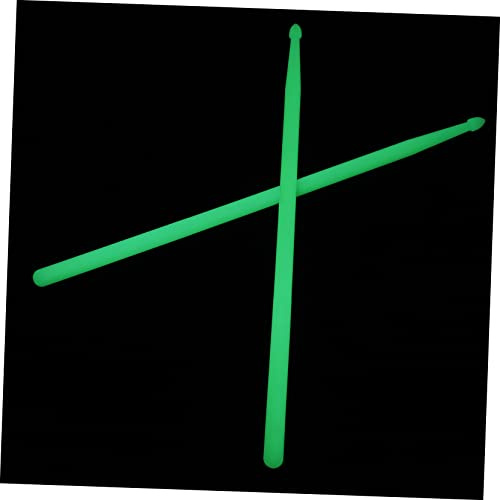 Supvox 2stücke Leuchtende Percussion Drumsticks Drumsticks Für Schlaginstrumente Einfach Zu Bedienen Für Üben Und Auftritte Grün Fluoreszierend