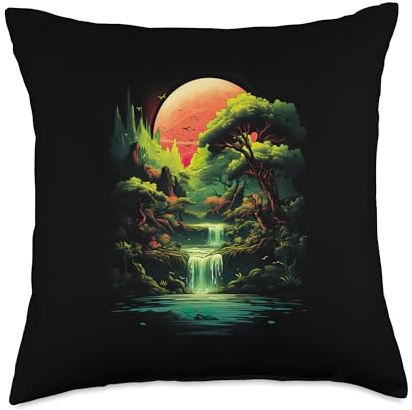 Dwarf Tree Mini Tree Japan Bonsai Ficus Gift Bowl Japanese Tree for a Bonsai Gardener Throw Pillow, 18x18, Multicolor