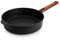 Woll Eco Logic QXR Guss-Hochrandpfanne - Induktiv -, Ø 28 cm, 7 cm hoch, mit abnehmbarem nachhaltigem Holzstiel - Geeignet für alle Herdarten, PFAS-frei, Antihaft-Versiegelung, Aluminiumguss