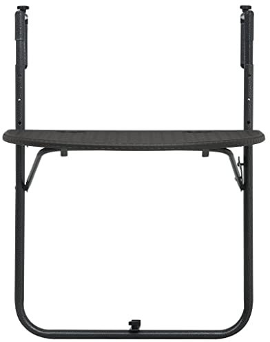 Generisch Kangmusi Balkon-Hängetisch 60x64x83,5 cm Kunststoff Rattan-, 47895
