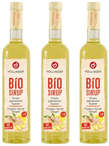 Höllinger Bio Ingwer Sirup Vegan 3x500ml