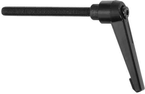 sourcing map M8 x 80 mm, verstellbare Knöpfe, Außengewinde, Druckknopf-Ratsche, Schnellspanner, Drehbolzen für Drehmaschinen, Schwarz