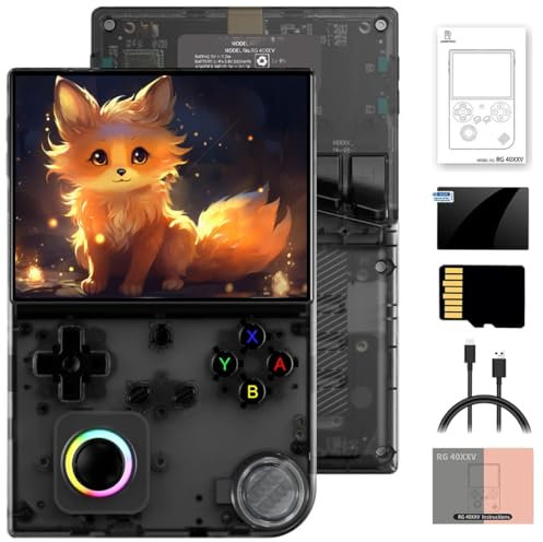 Meiurlex RG40XXV - Consola de juegos retro de 256 GB con 16000 juegos, 4,0 pulgadas IPS ARM Cortex-A53 Linux 64 bits sistema portátil Arcade Gaming emulador de apoyo 5G WiFi Bluetooth