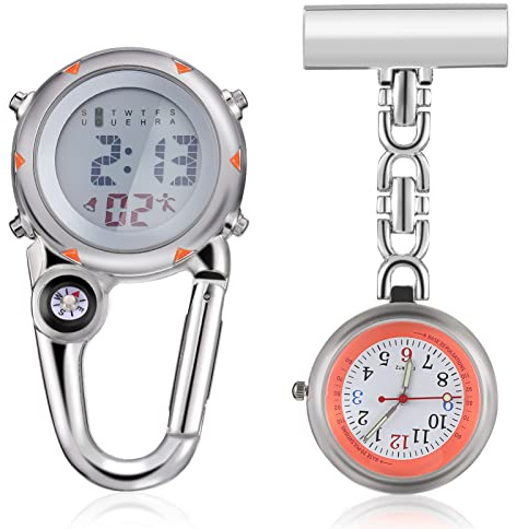 WRITWAA Orologio Da Arrampicata Per - Set Di Orologi Digitali Con Moschettone Portatili Per Avventure Allaria Aperta