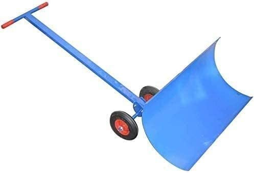 Palas quitanieves rodantes | Empujador Manual con Ruedas y Mango de Altura Ajustable | para Herramientas de remoción de Nieve en Carreteras Empujador de Nieve