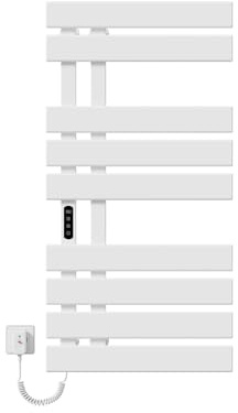 EMKE Scaldasalviette Elettrico 1000x500mm 320W Bianco | Lato Sinistro con Schermo Tattile, Controllo Wi-Fi e Funzione Timer
